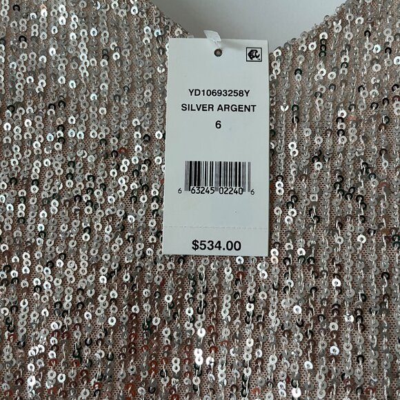 Emile Sequined Gown by Likely (champagne/gold colour) Size 6 - Picture 4 of 8